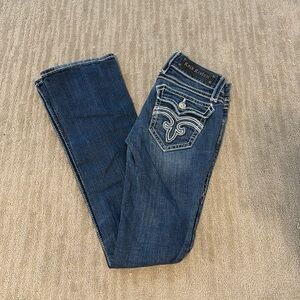Rock Revivial Annie boot cut jeans, size 27